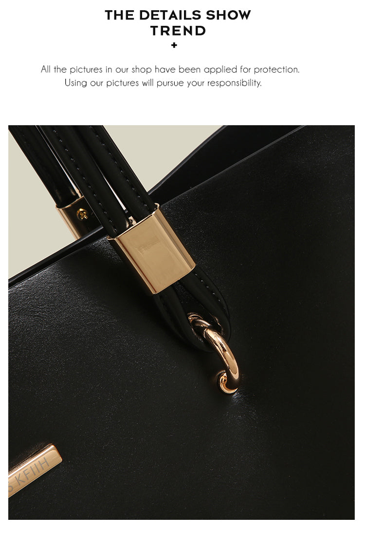 New women's tote bag, large size, suitable for commuting and work, high-end style, large capacity, shoulder bag/underarm bag.