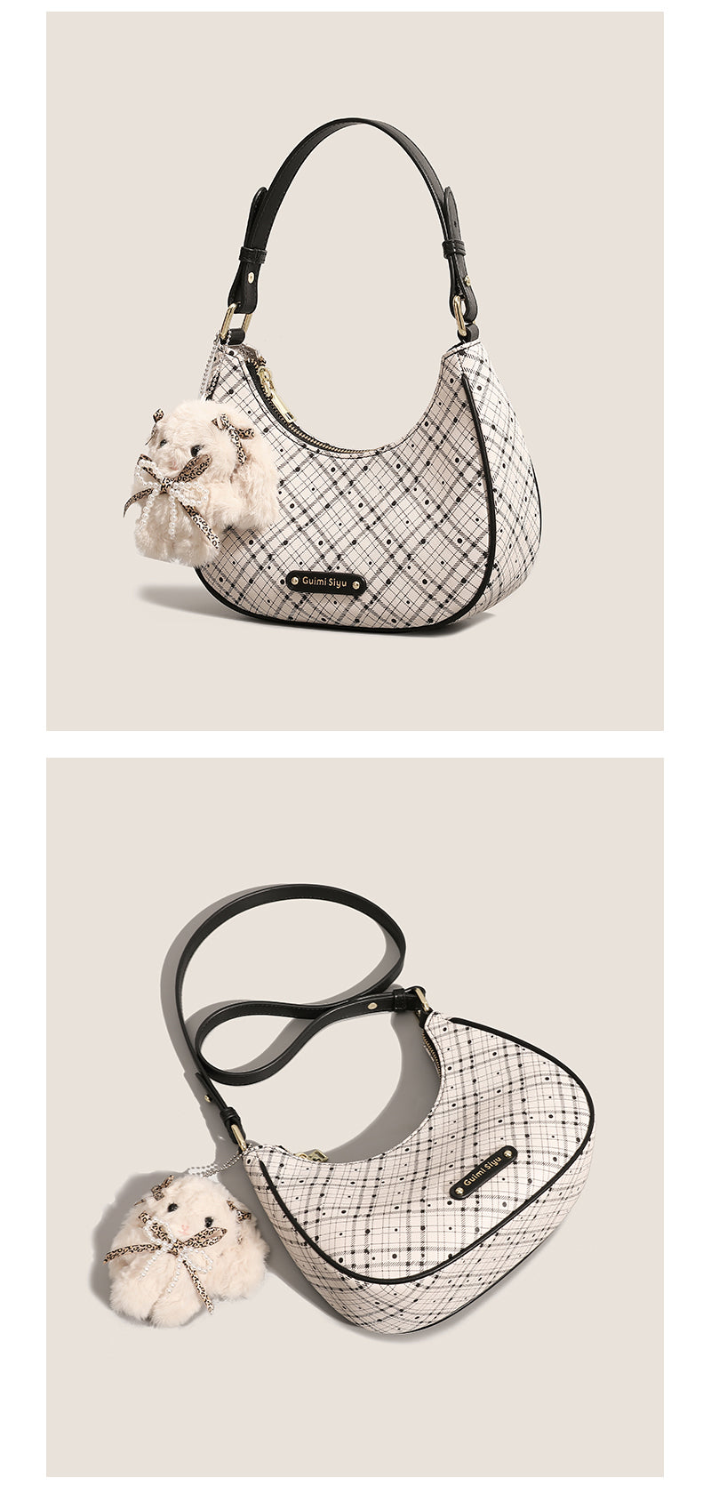 New Crescent Moon Bag, a stylish women's birthday gift, commuter shoulder bag, high-end design, perfect for mom or wife.