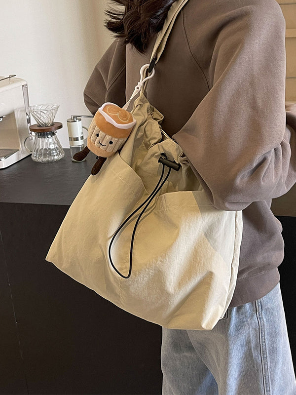 New casual women's fashion cloth bag, shoulder bag, large capacity tote bag, suitable for commuting or going to class.