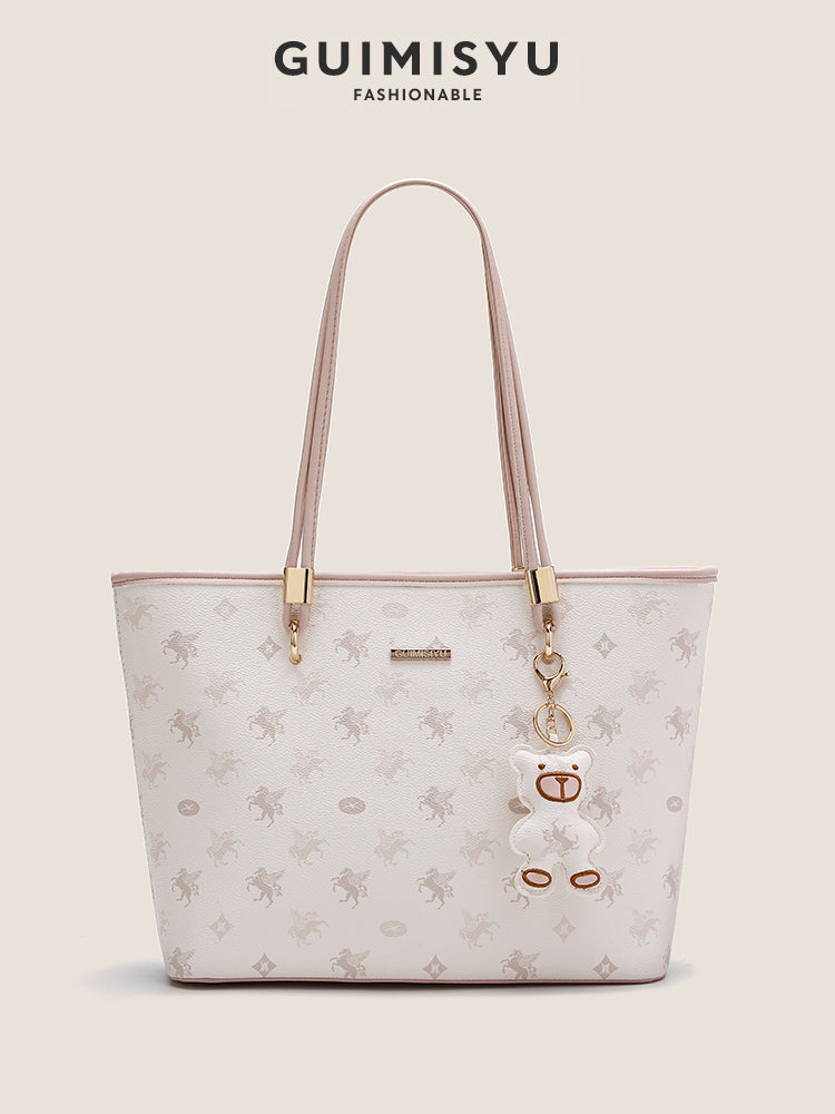 New Pegasus Tote Bag for Women, Large Capacity, Suitable for College Students' Commute, Shoulder Bag