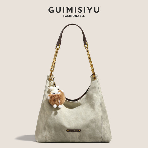 Original women's tote bag, new style, large capacity, commuter underarm bag, handbag, shoulder bag.