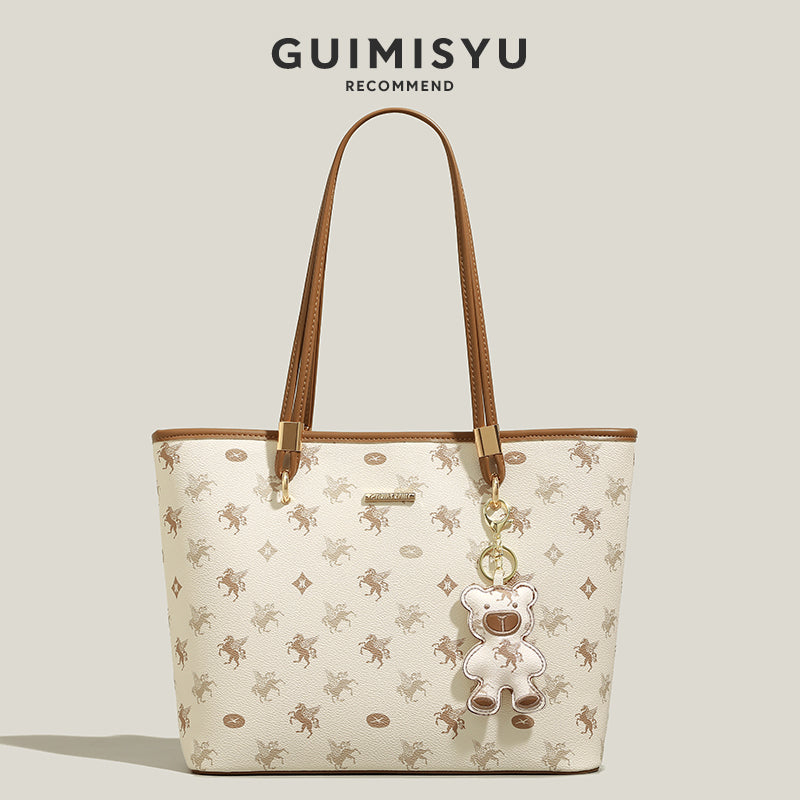 New niche handbag with large capacity for commuting to class, shoulder bag, or underarm bag.