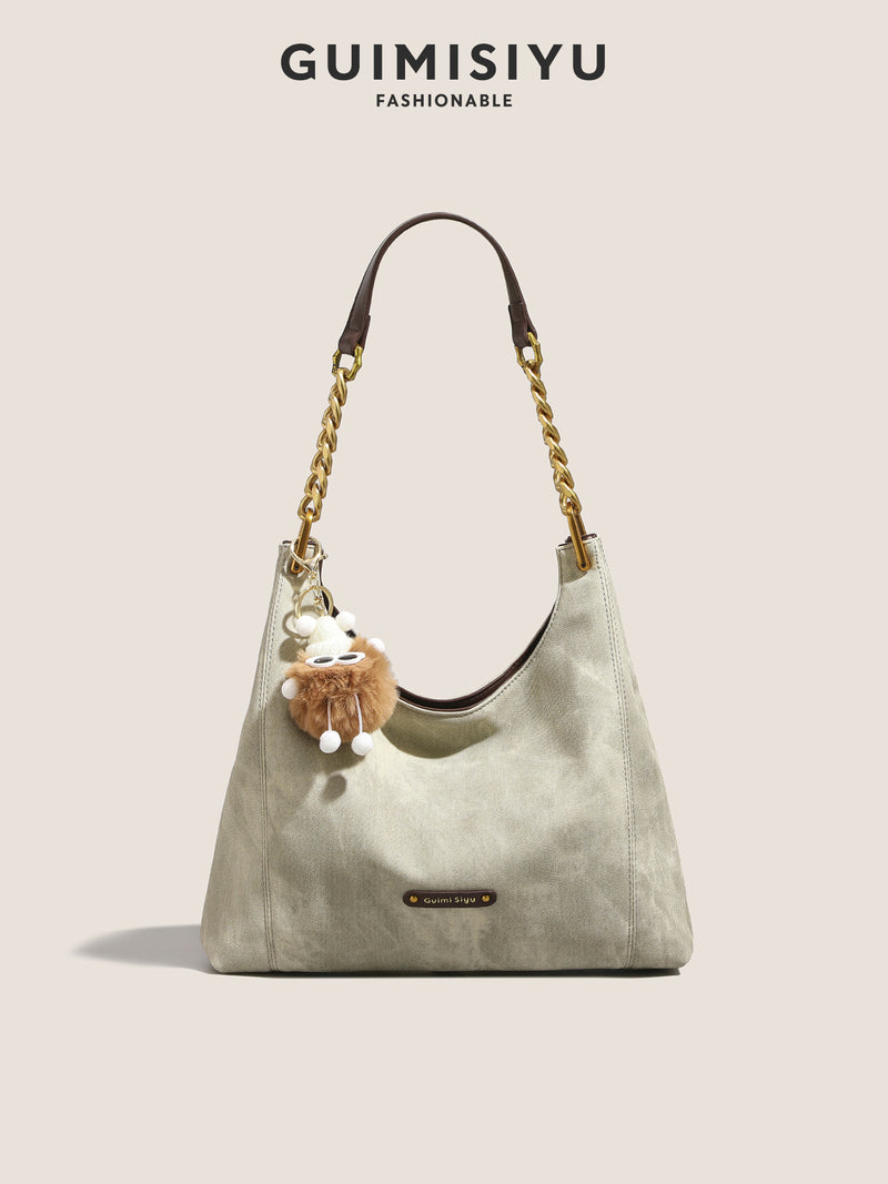 Original women's tote bag, new style, large capacity, commuter underarm bag, handbag, shoulder bag.