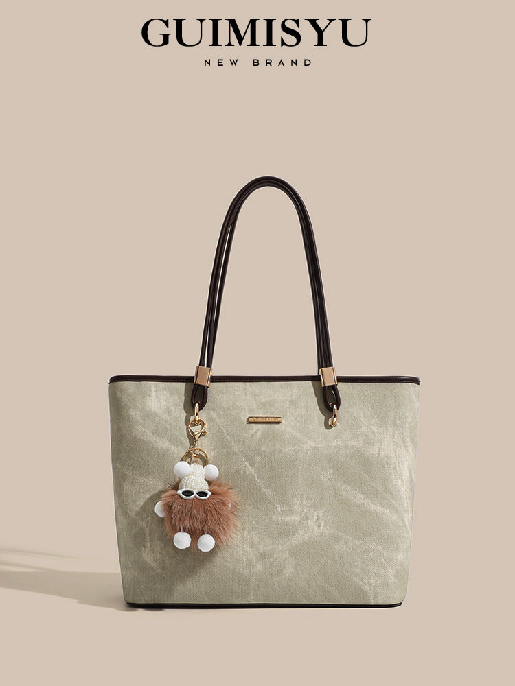 New tote bag, commuter bag, underarm bag, large capacity, handbag/shoulder bag, suitable for work commuting and college students.