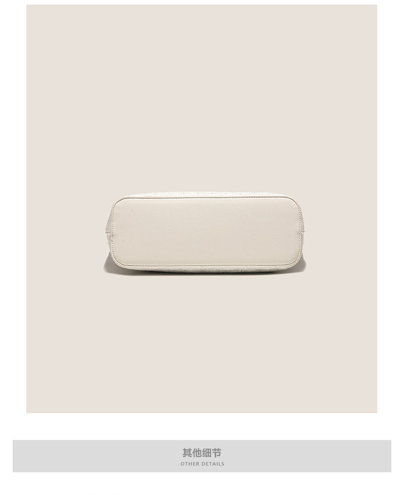 Original women's tote bag, new style, large capacity, embroidered commuter handbag, underarm shoulder bag, suitable for adults and teenagers.