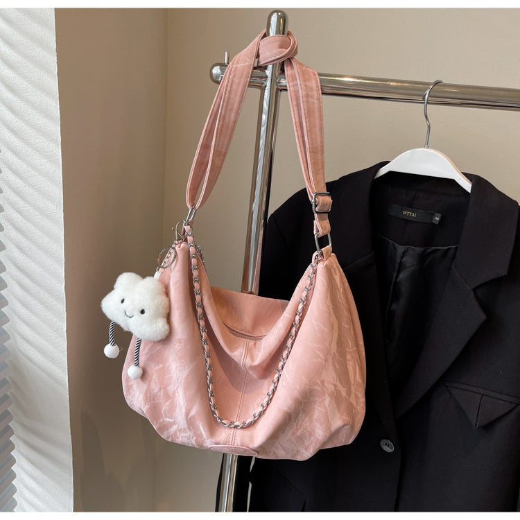 This year's trendy new women's shoulder bag, large capacity crossbody bag, commuter dumpling bag, perfect as a gift for mom, friend, or wife.