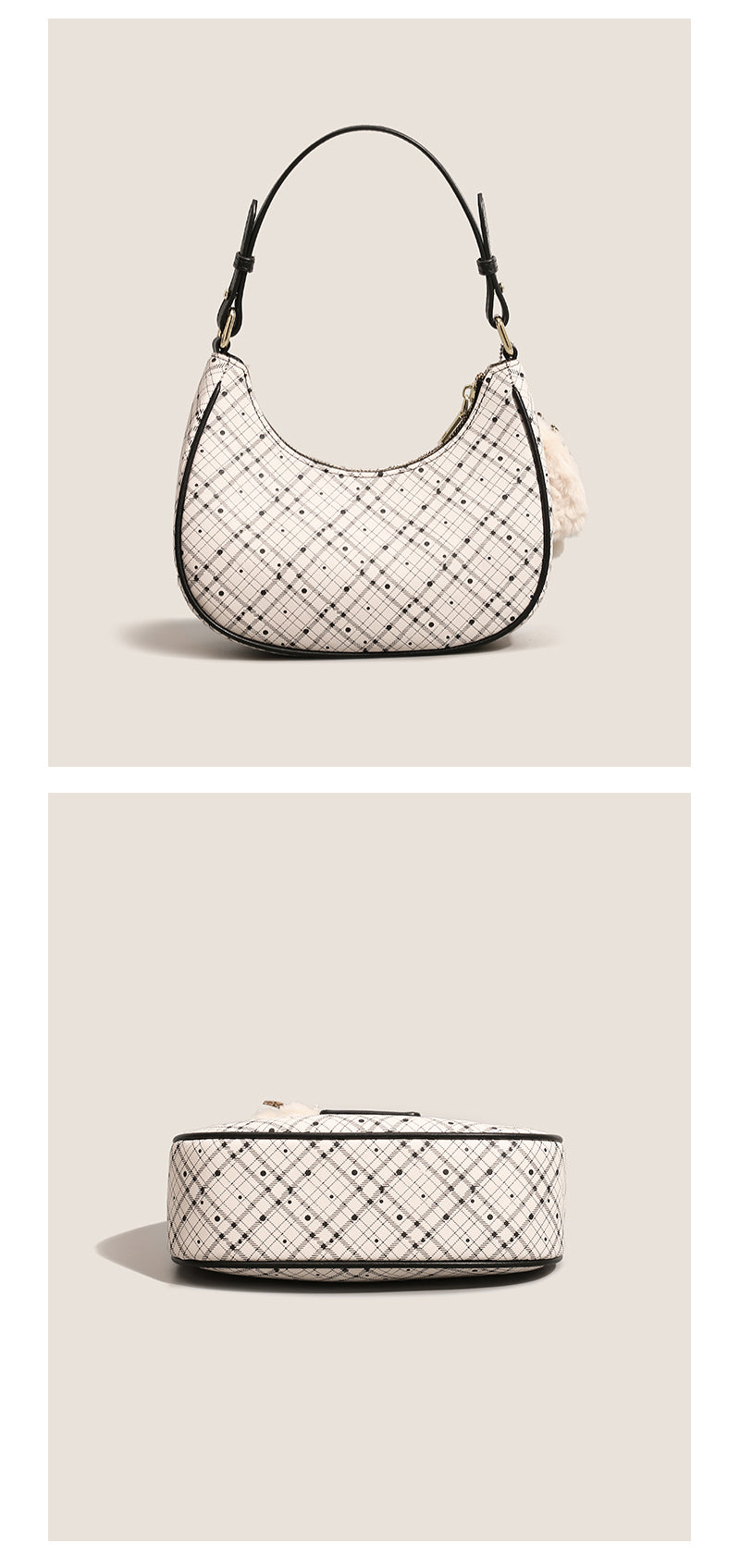 New Crescent Moon Bag, a stylish women's birthday gift, commuter shoulder bag, high-end design, perfect for mom or wife.