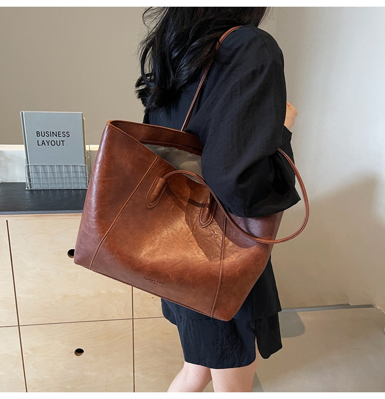 Merlad Tote Bag, New Style, High-End Retro Shoulder Bag, Large Capacity Tote Bag, Commuter Bag, Birthday Gift, Gift for Friends, Gift for Mothers, Gift for Wives