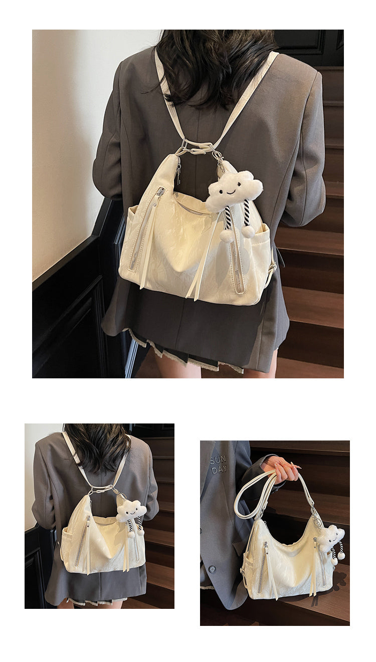 Multifunctional crossbody bag, new style, high-end commuter shoulder bag, large capacity tote bag, perfect as a birthday gift for mom, friends, or wife.