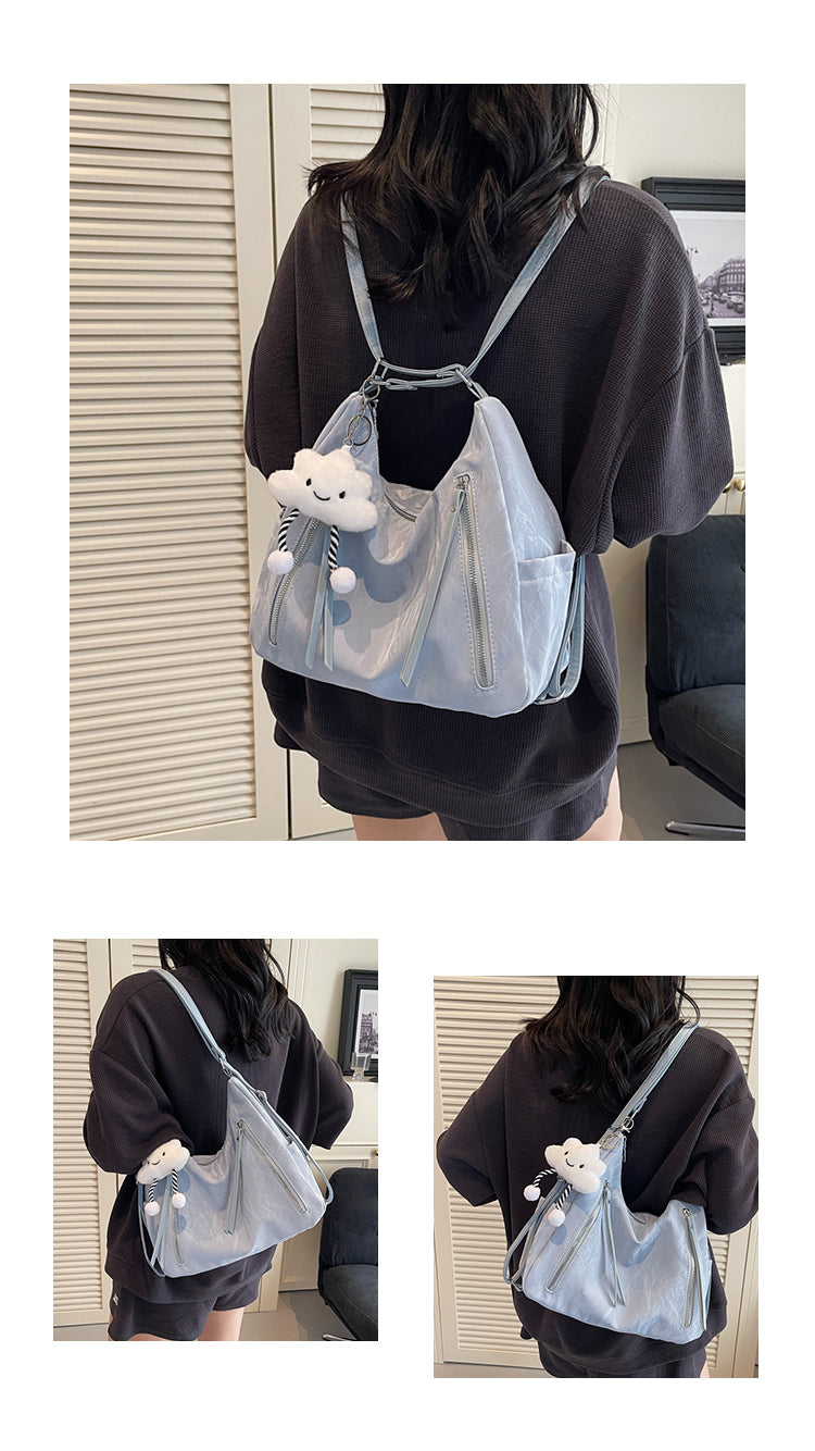 Multifunctional crossbody bag, new style, high-end commuter shoulder bag, large capacity tote bag, perfect as a birthday gift for mom, friends, or wife.