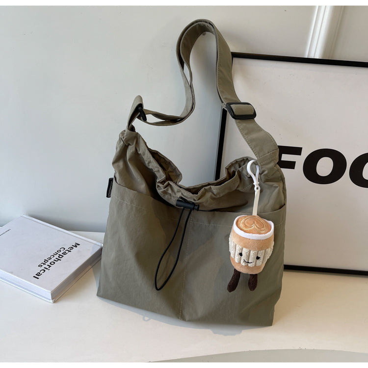 New casual women's fashion cloth bag, shoulder bag, large capacity tote bag, suitable for commuting or going to class.