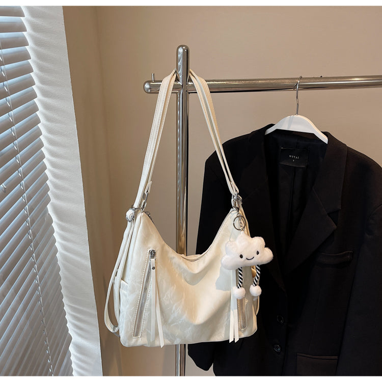 Multifunctional crossbody bag, new style, high-end commuter shoulder bag, large capacity tote bag, perfect as a birthday gift for mom, friends, or wife.