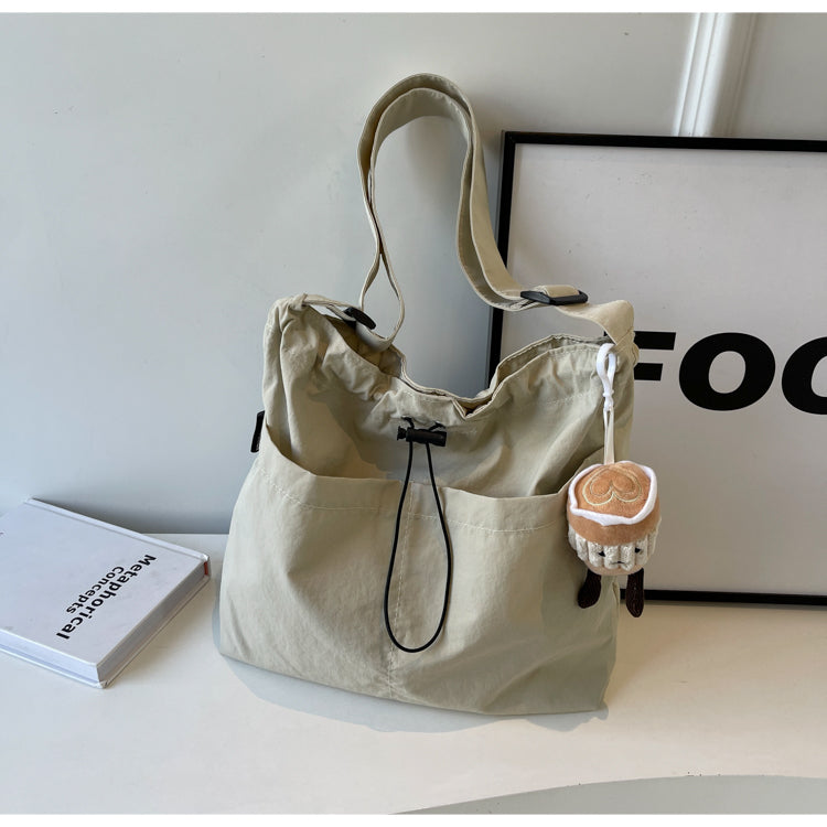 New casual women's fashion cloth bag, shoulder bag, large capacity tote bag, suitable for commuting or going to class.