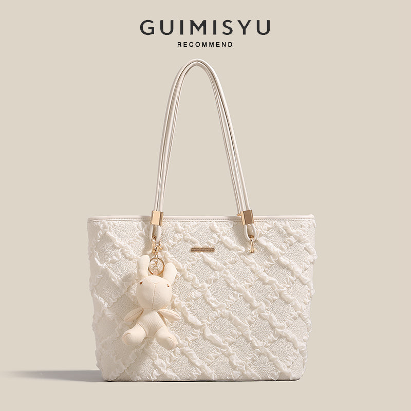 New women's tote bag, large size, suitable for commuting and work, high-end style, large capacity, shoulder bag/underarm bag.