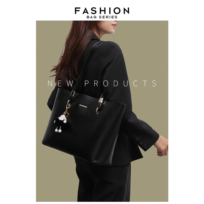 New women's tote bag, large size, suitable for commuting and work, high-end style, large capacity, shoulder bag/underarm bag.