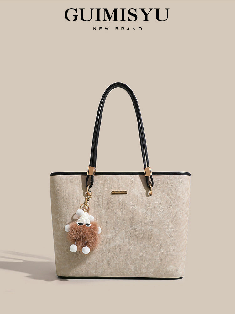 New tote bag, commuter bag, underarm bag, large capacity, handbag/shoulder bag, suitable for work commuting and college students.