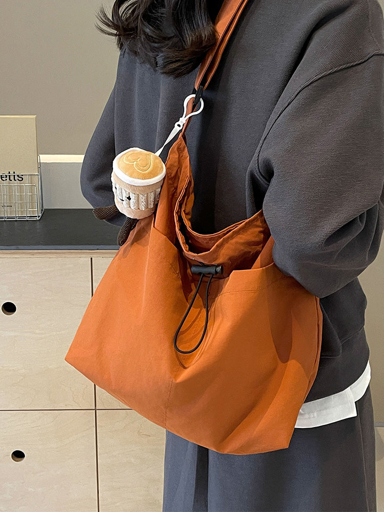 New casual women's fashion cloth bag, shoulder bag, large capacity tote bag, suitable for commuting or going to class.