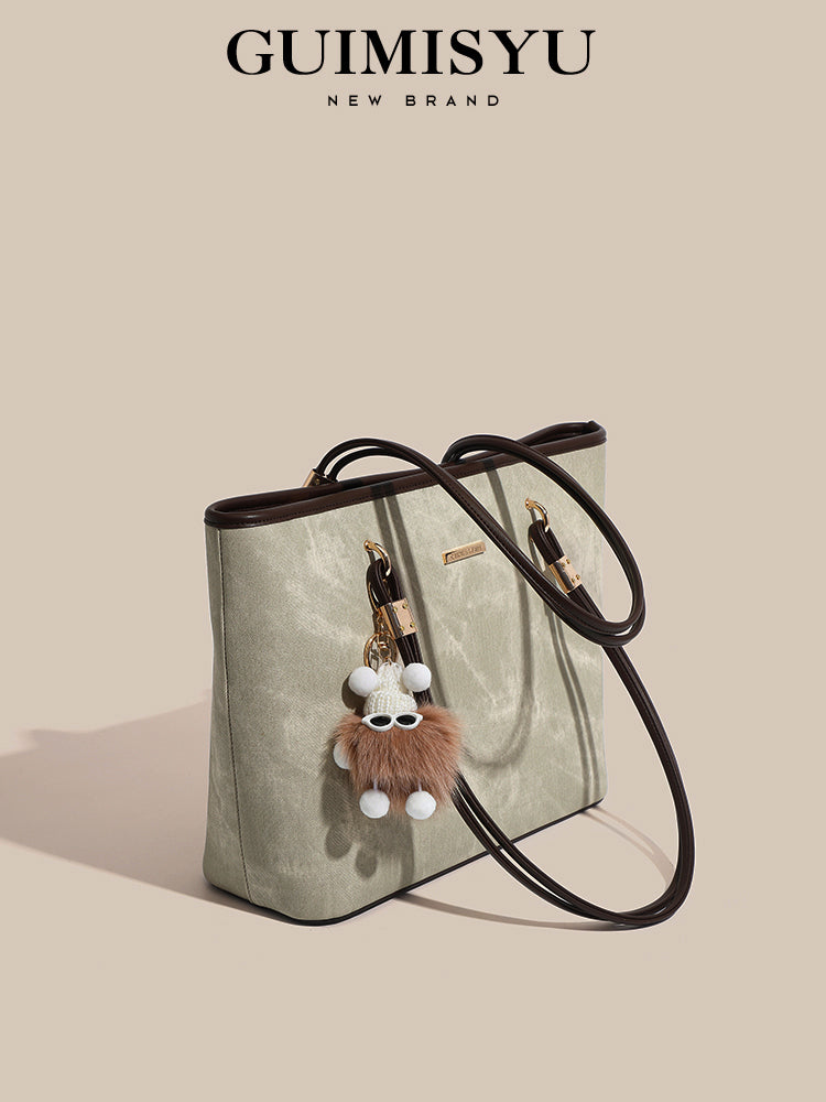 New tote bag, commuter bag, underarm bag, large capacity, handbag/shoulder bag, suitable for work commuting and college students.