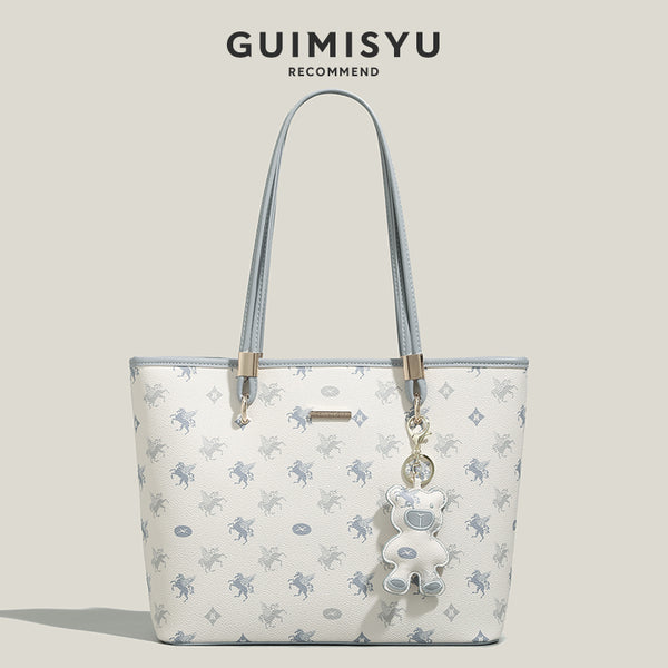 New niche handbag with large capacity for commuting to class, shoulder bag, or underarm bag.