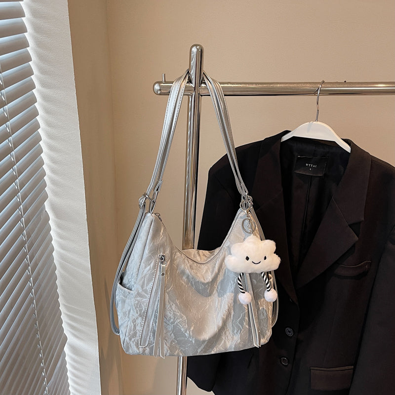 Multifunctional crossbody bag, new style, high-end commuter shoulder bag, large capacity tote bag, perfect as a birthday gift for mom, friends, or wife.