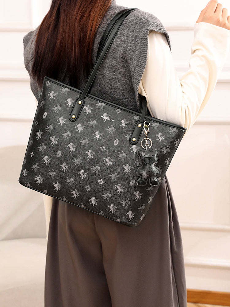 Women's original tote bag, new style, large capacity, commuter shoulder bag, class bag, handbag, underarm bag