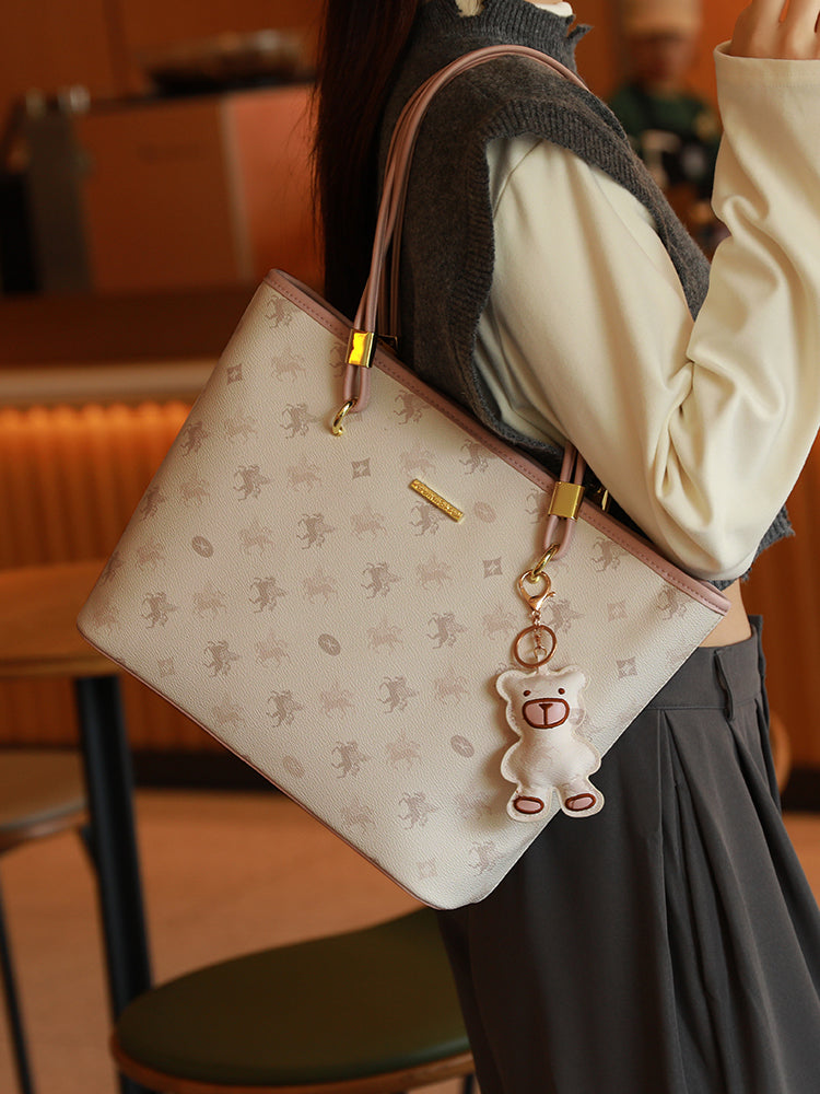 New Pegasus Tote Bag for Women, Large Capacity, Suitable for College Students' Commute, Shoulder Bag