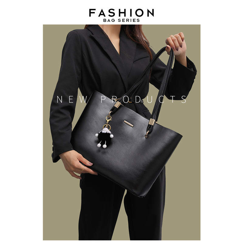 New women's tote bag, large size, suitable for commuting and work, high-end style, large capacity, shoulder bag/underarm bag.