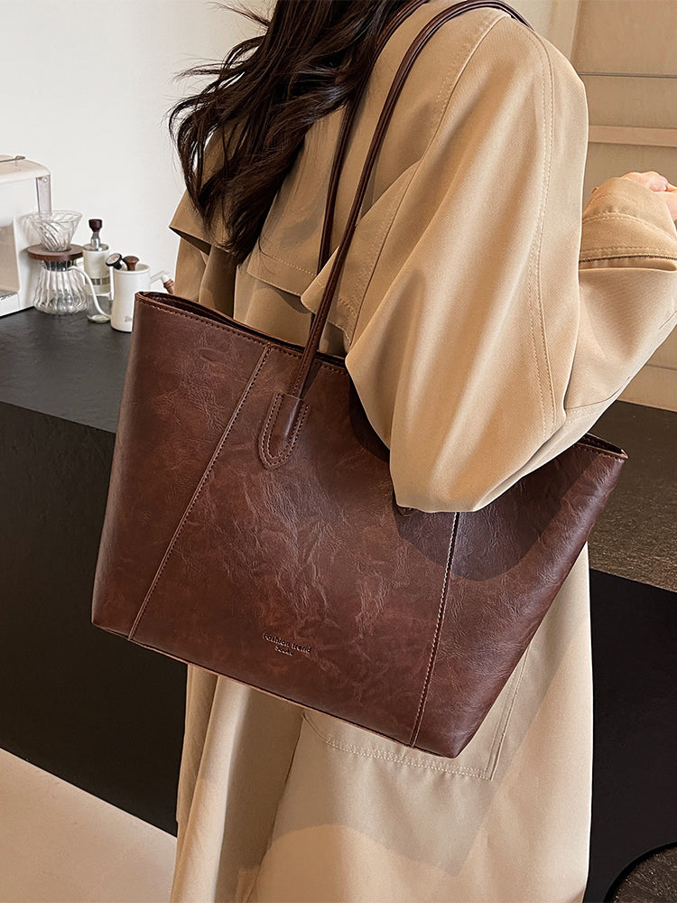 Merlad Tote Bag, New Style, High-End Retro Shoulder Bag, Large Capacity Tote Bag, Commuter Bag, Birthday Gift, Gift for Friends, Gift for Mothers, Gift for Wives