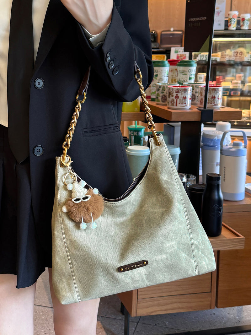 Original women's tote bag, new style, large capacity, commuter underarm bag, handbag, shoulder bag.