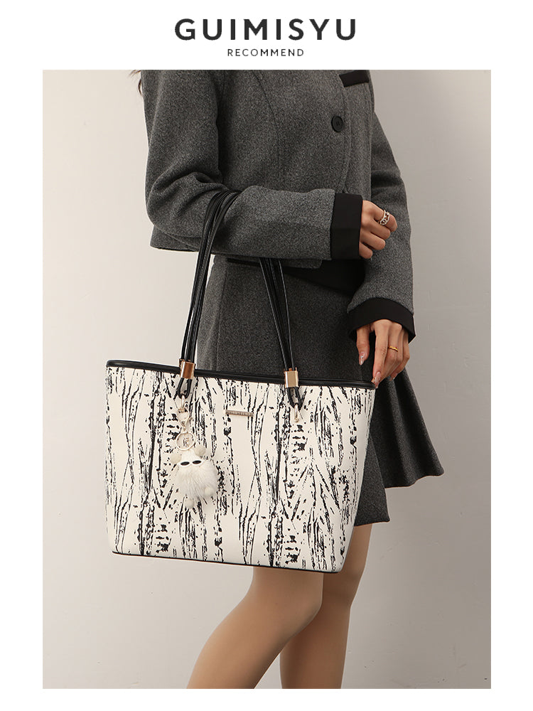 Original design, new style women's bag, college student commuter bag, handbag, underarm bag, large capacity tote bag, shoulder bag.