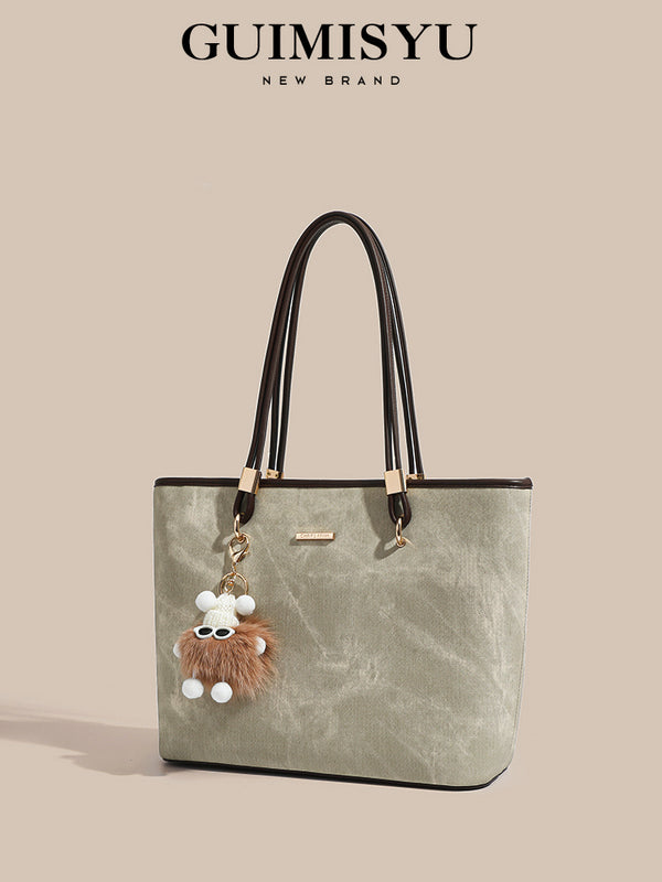 New tote bag, commuter bag, underarm bag, large capacity, handbag/shoulder bag, suitable for work commuting and college students.