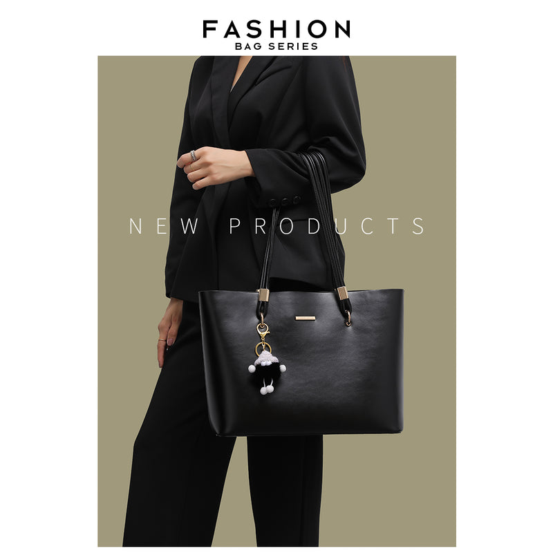 New women's tote bag, large size, suitable for commuting and work, high-end style, large capacity, shoulder bag/underarm bag.