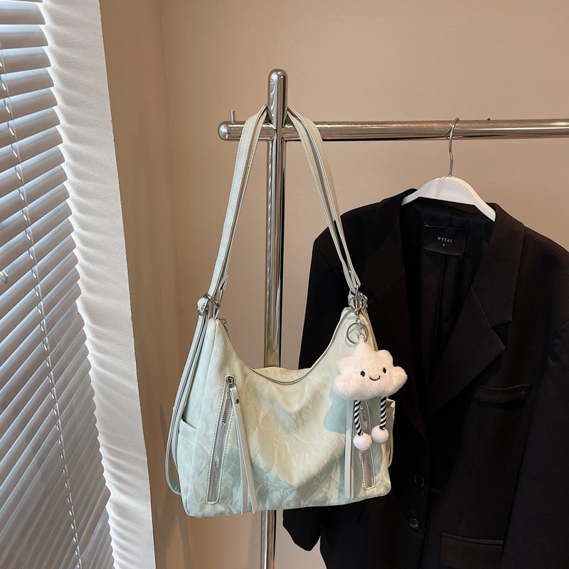 Multifunctional crossbody bag, new style, high-end commuter shoulder bag, large capacity tote bag, perfect as a birthday gift for mom, friends, or wife.