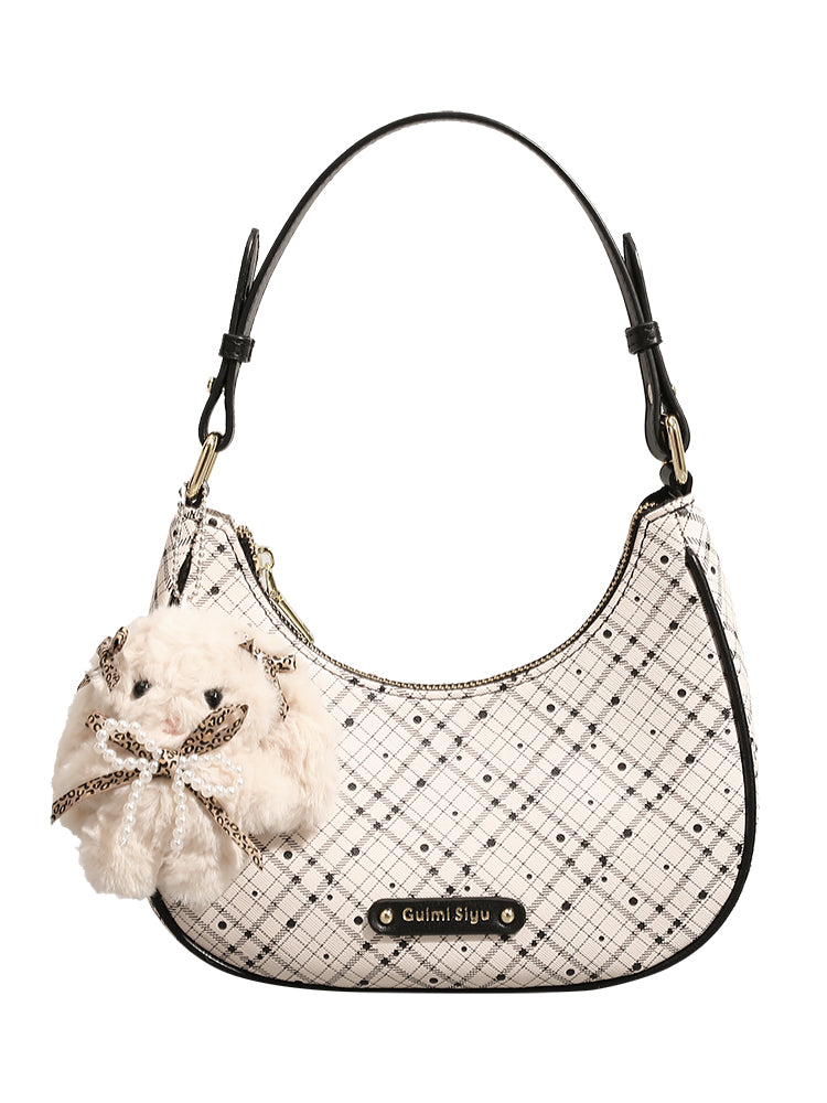 New Crescent Moon Bag, a stylish women's birthday gift, commuter shoulder bag, high-end design, perfect for mom or wife.