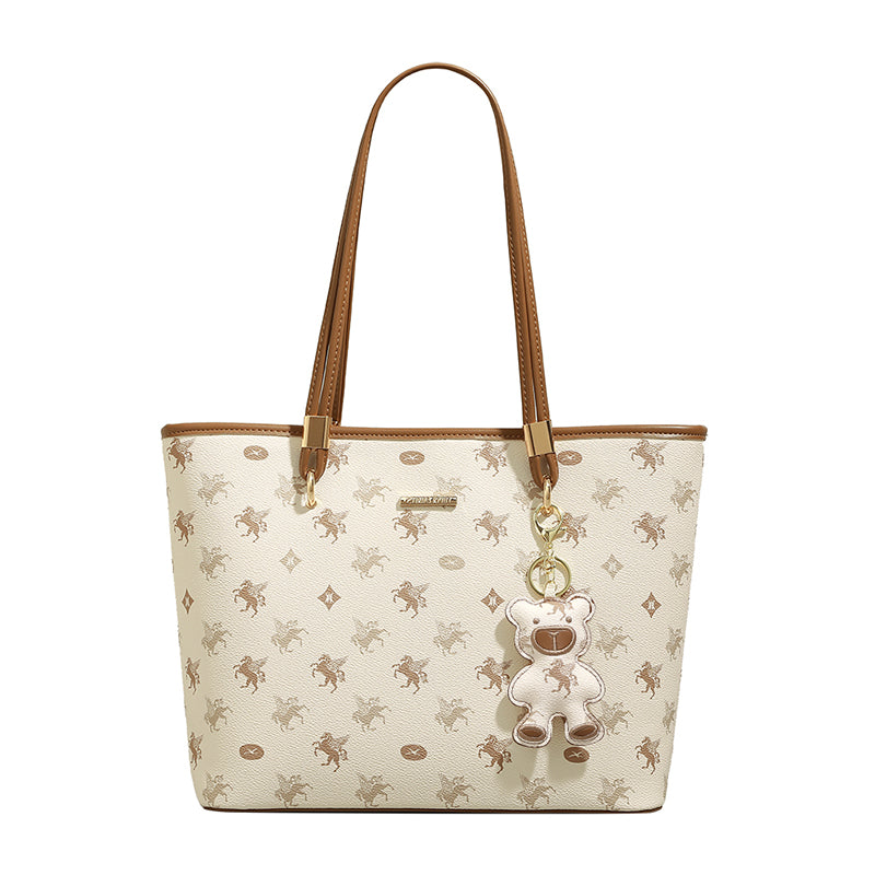 New niche handbag with large capacity for commuting to class, shoulder bag, or underarm bag.